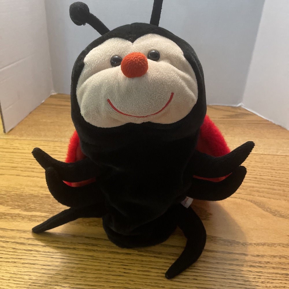 Toys By Daphne Lady Bug Golf Club Head Cover Hand Puppet Black Red Handmade